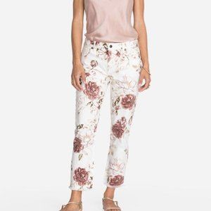 JOHNNY WAS Rose Cropped Boyfriend Jean 30 in Waist